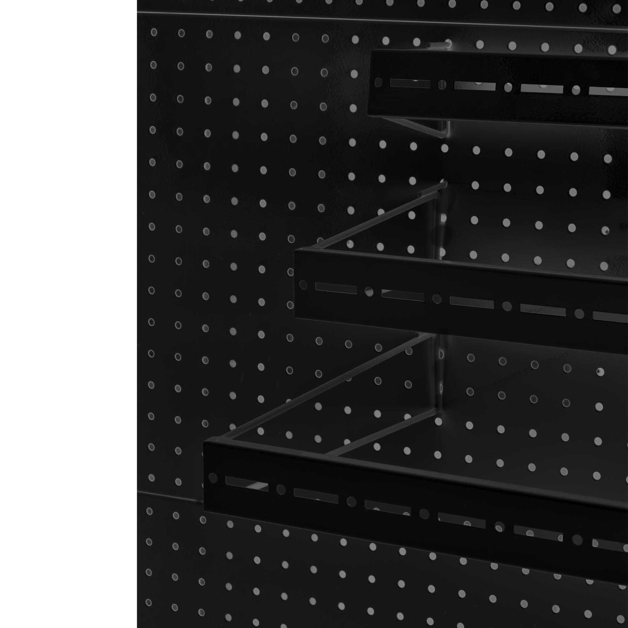 Juego de 3 barras tipo cascada para panel perforado
